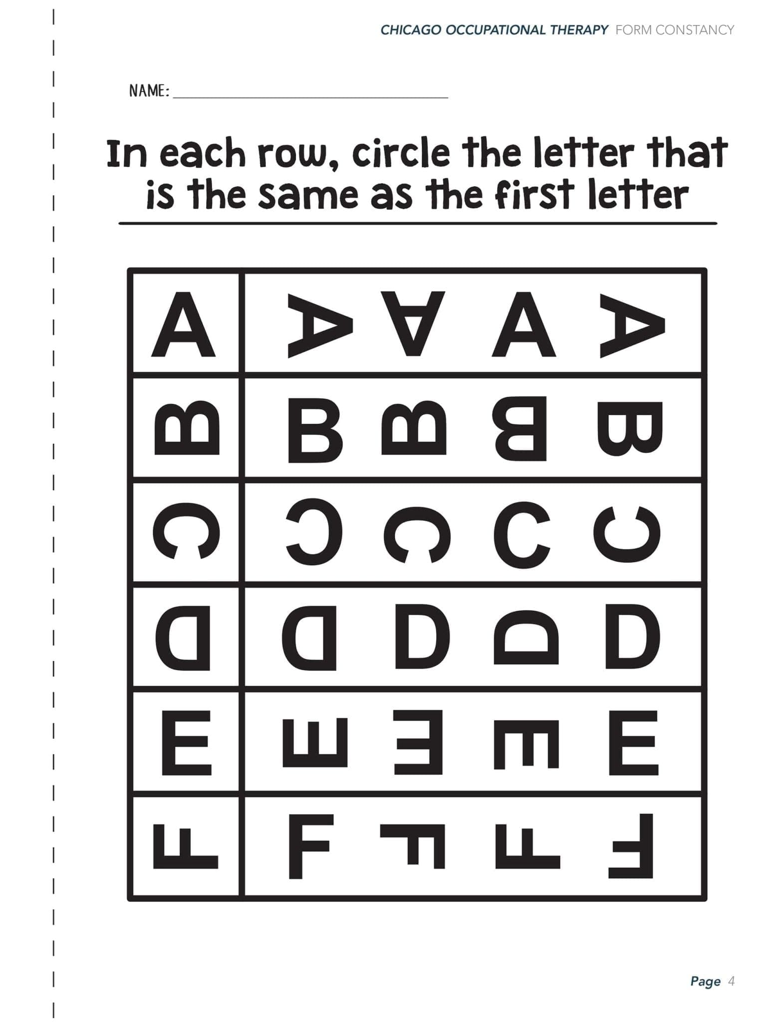 Free Printable Visual Scanning Worksheets Printable Form Templates And Letter